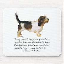 Petit Basset Griffon Vendeen Female Mouse Pad