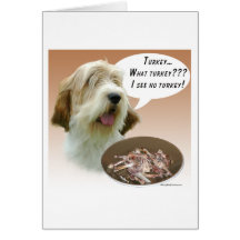 Petit Basset Griffon Vendéen Turkey Greeting Cards
