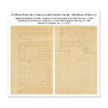 Petition from Pennsylvania Society for Abolition Stretched Canvas Print