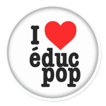 Petits Autocollants / Stickers I love educ pop