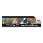 PetPaw Studios Commission Painting Bumper Sticker bumper stickers
