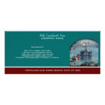 Petroleum customisable oil drilling rig watercolor rack cards