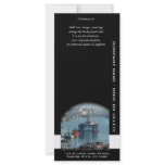 Petroleum customisable oil drilling rig watercolor rack cards