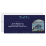Petroleum customisable oil drilling rig watercolor rack cards