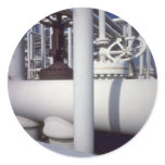 Petroleum refinery pipeline stickers