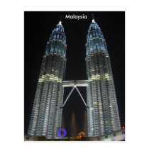 Petronas Towers at Night postcards