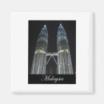 Petronas Towers at Night Refrigerator Magnets
