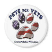 Pets for Vets www.pets-for-vets.com Fridge Magnets