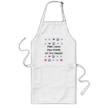 Pets Leave Paw Prints on Our Hearts Aprons