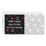 Pets Leave Paw Prints on Our Hearts photo cards