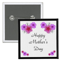 Petunia Mother's Day Pins