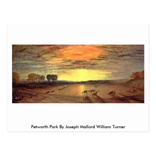 Petworth Park By Joseph Mallord William Turner Postcards