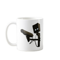 Pew Pew Pew Laser Radar Gun Robot Coffee Mugs