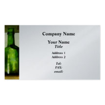 Pewter Mug and Green Bottle - Platinum Business Card