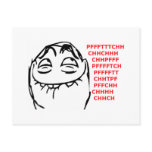 Pfftch Rage Face postcards