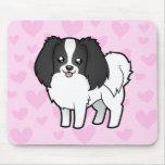 Phalene / Japanese Chin Love Mouse Pad