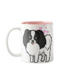 Phalene / Japanese Chin Love mugs