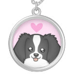 Phalene / Japanese Chin Love Custom Necklace