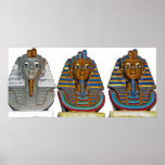 Pharaonic Masks In Alabaster posters