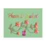 Pharm D Student Floral Design Postcard