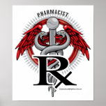 Pharmacist Caduceus posters