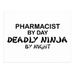 Pharmacist Deadly Ninja by Night Post Card