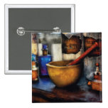 Pharmacist - Mortar and Pestle Button
