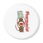 Pharmacist Sock Monkey Design---Adorable Gifts magnets