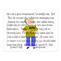 PHARMACIST Story ARt "He Lost it!" Post Cards