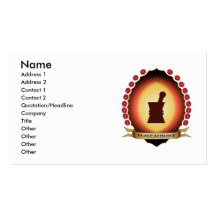 Pharmacology Mandorla Business Card Template