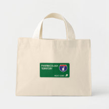 Pharmacology Next Exit Canvas Bags