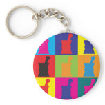 Pharmacology Pop Art keychains