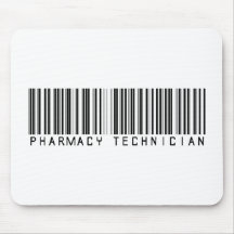 Pharmacy Technician Bar Code Mouse Pad