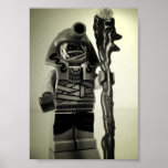 Pharoah's Mummy Warrior Minifigure Custom Minifig Posters