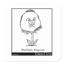 Phattfacia Stupenda. Square Stickers