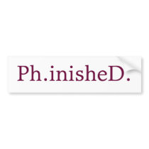 PhD Bumper Sticker
