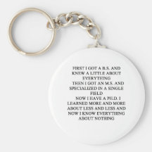 PHD joke Keychain