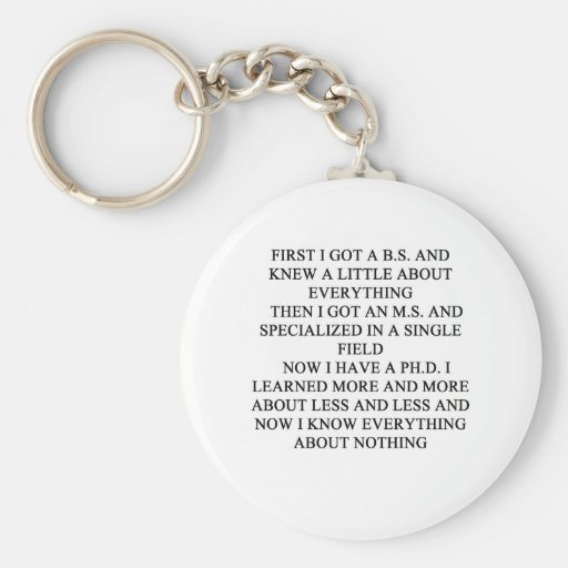PHD joke Keychain