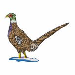 Pheasant embroidered shirts