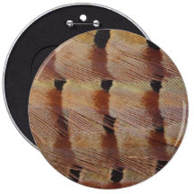 Pheasant Feathers Pinback Buttons
