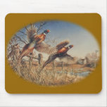 Pheasants Aloft - Great Hunting on the farm Mouse Pads