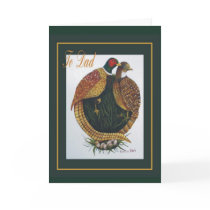 Pheasants Greeting Cards