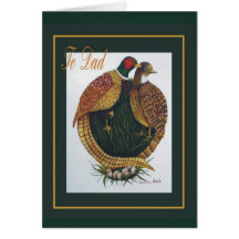 Pheasants Greeting Cards