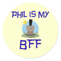 Phil is my BFF Round Sticker