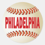 PHILADELPHIA BASEBALL ROUND STICKERS