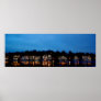 Philadelphia - Boat House Row nightlight panoramic Poster