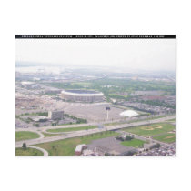 Philadelphia PA Veterans Stadium Aerial View Post Card