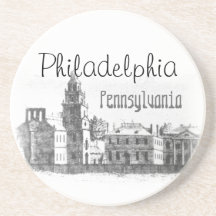 Philadelphia, Pennsylvania Beverage Coaster