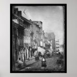 Philadelphia Scene Daguerreotype 1842 posters