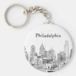 Philadelphia Sketch Keychain